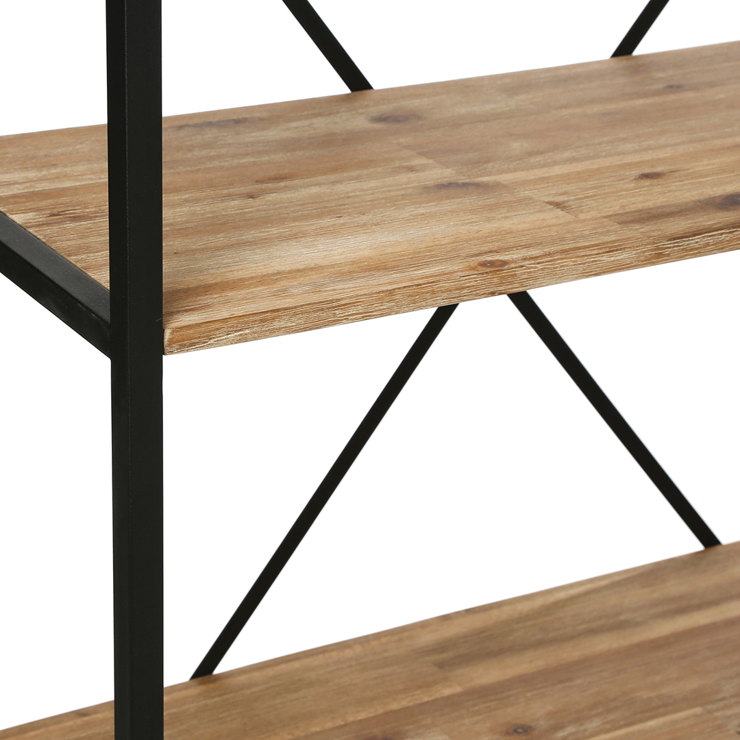 Estante EDENA em madeira acácia com 4 prateleiras