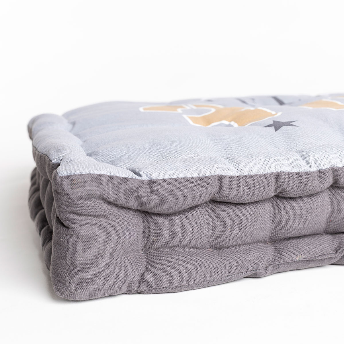 Coxim de ch&atilde;o DOUGLAS cinza 60x60cm