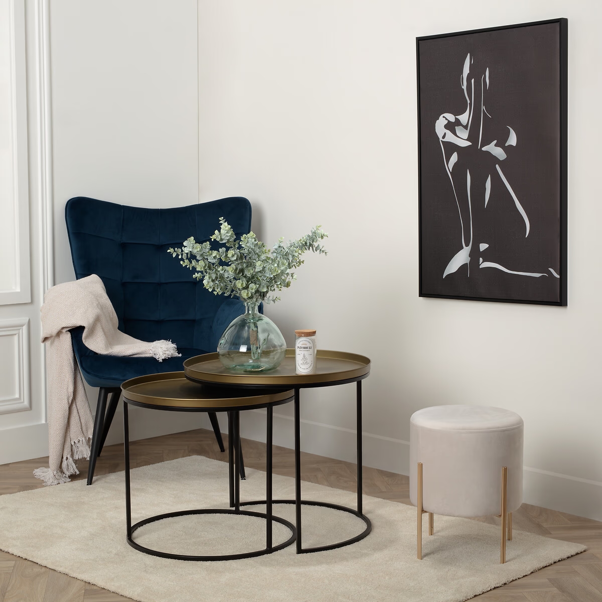 Tapete BERBERE branco 60x110cm