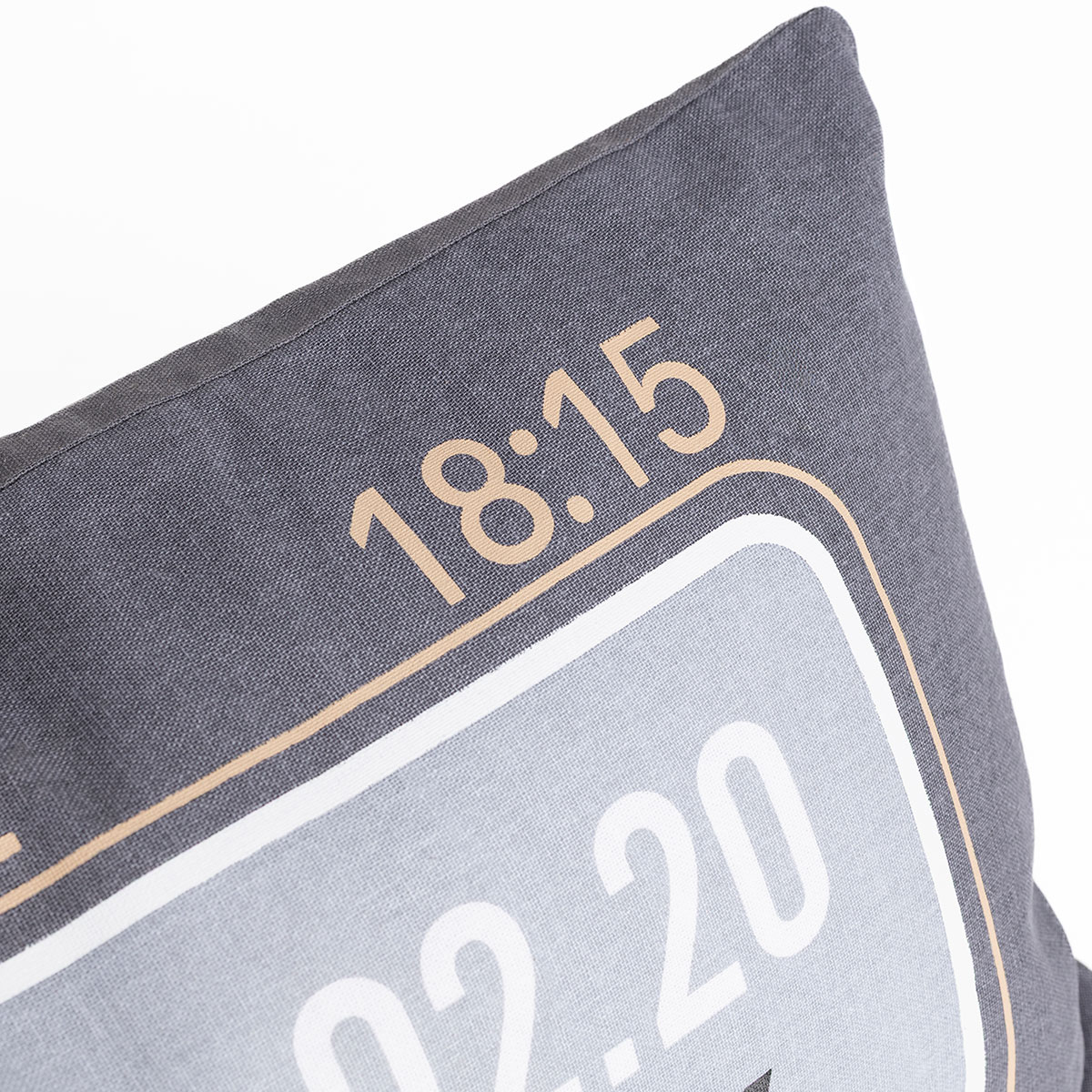 Almofada decorativa cinza escuro 30x50cm