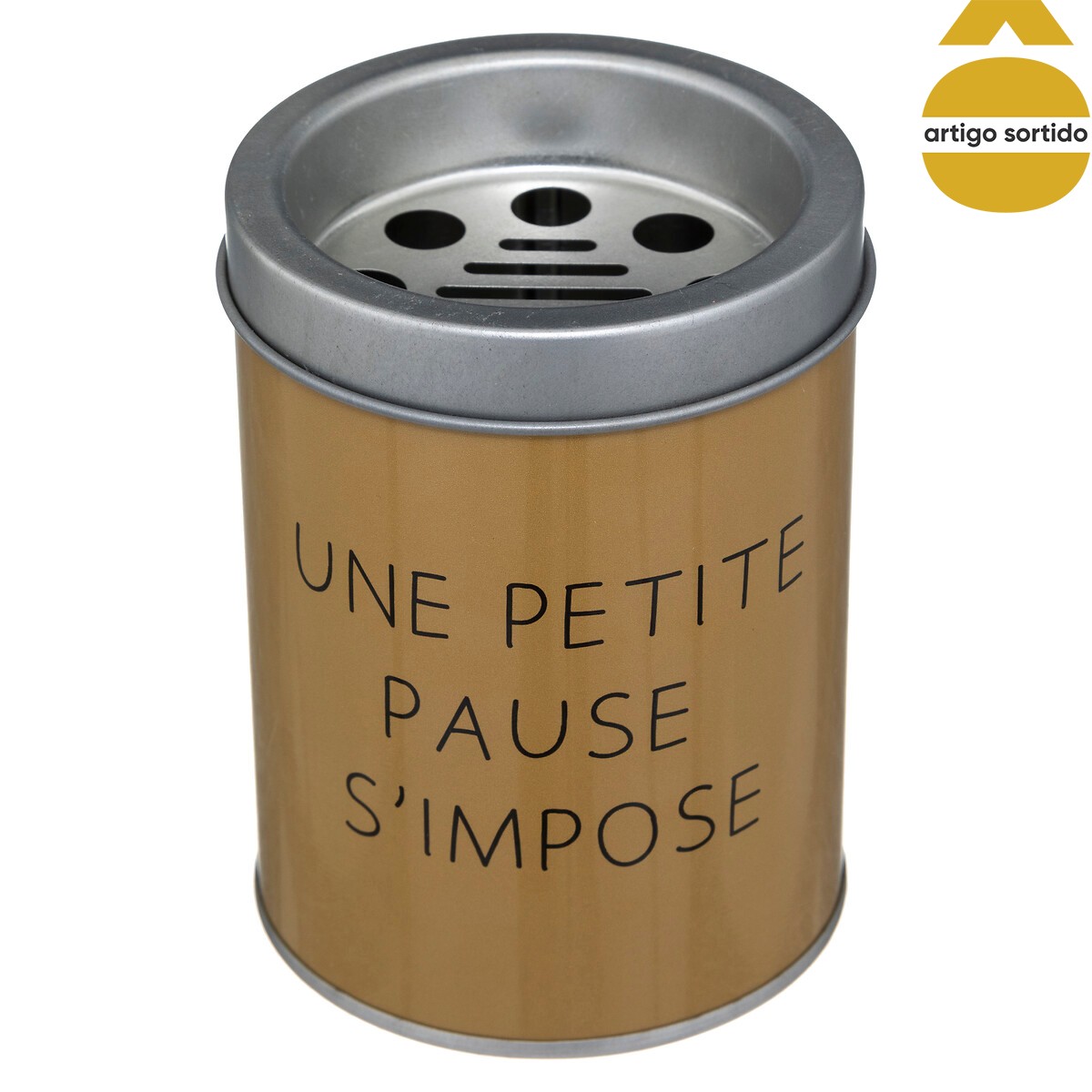 Cinzeiro metal redondo