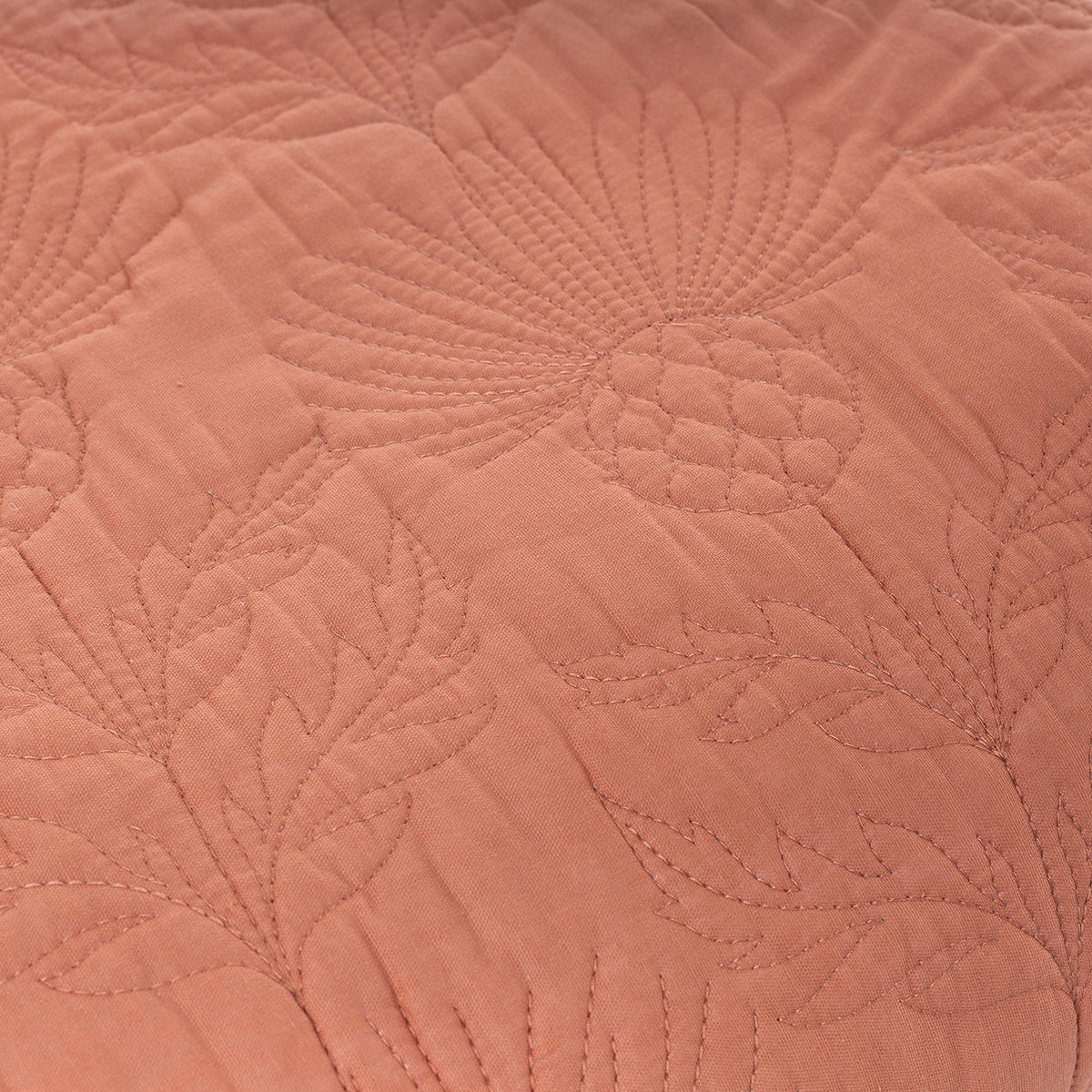 Colcha FLOWER salm&atilde;o 220x240cm