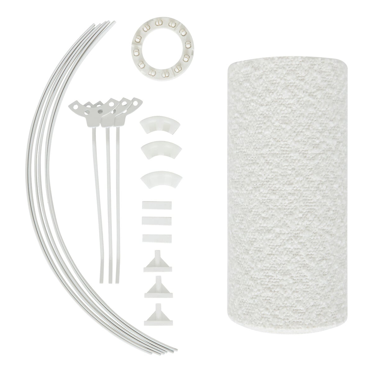 Abajour BELINE branco 40cm