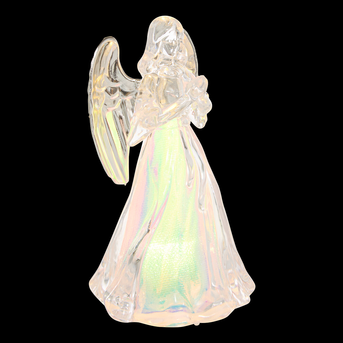 Anjo luminoso com 1 led branco quente
