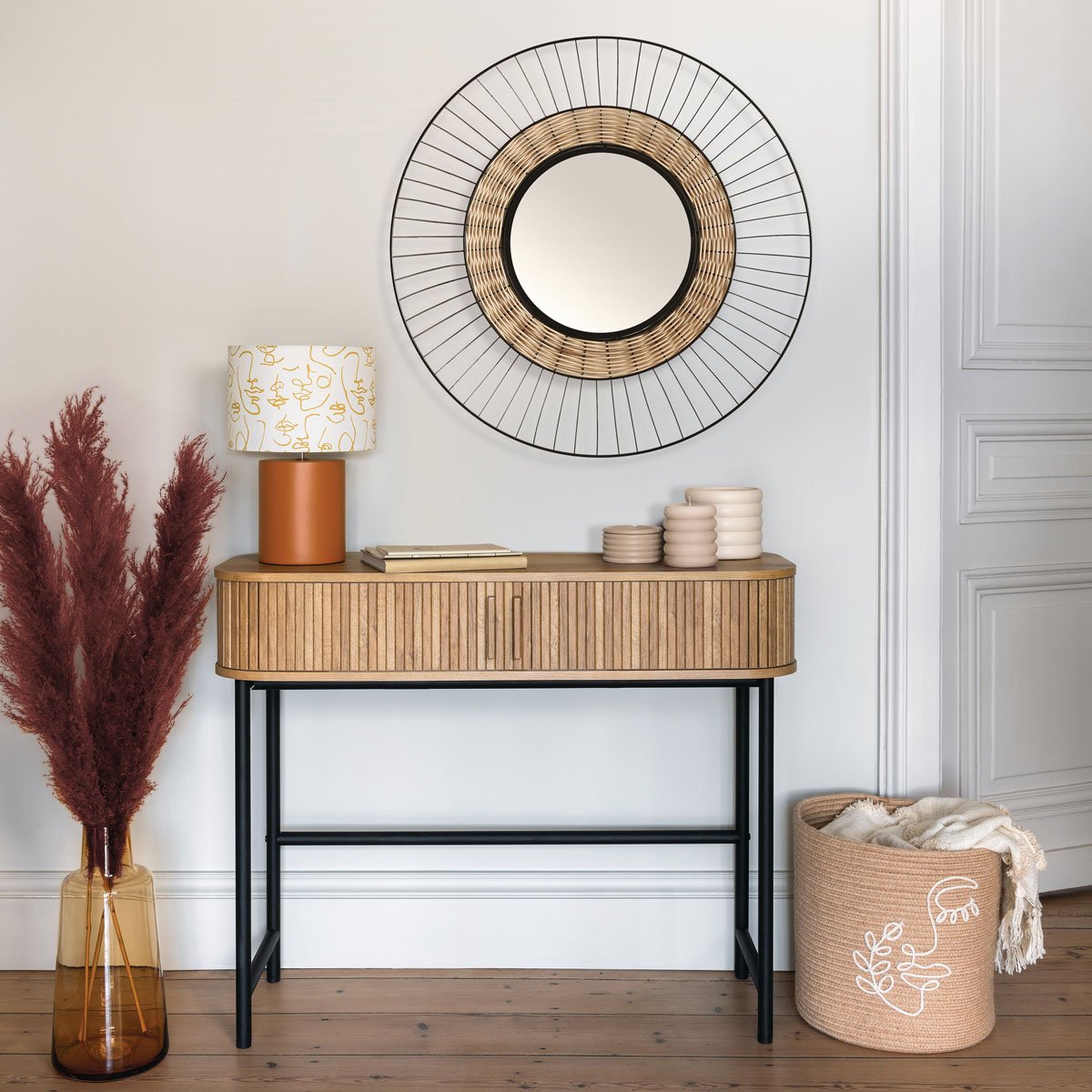 Consola COLVA bege com 2 portas