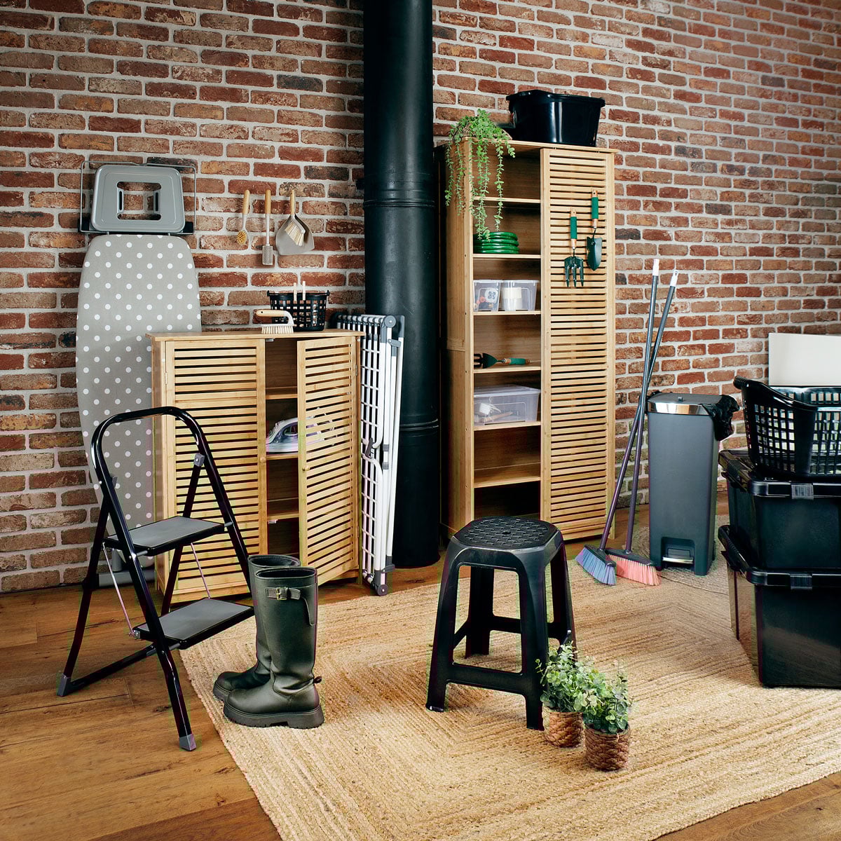 Sapateira VENEZA natural com porta de correr 180cm