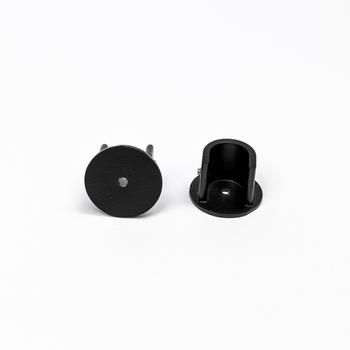 Conjunto 2 suportes mural preto mate