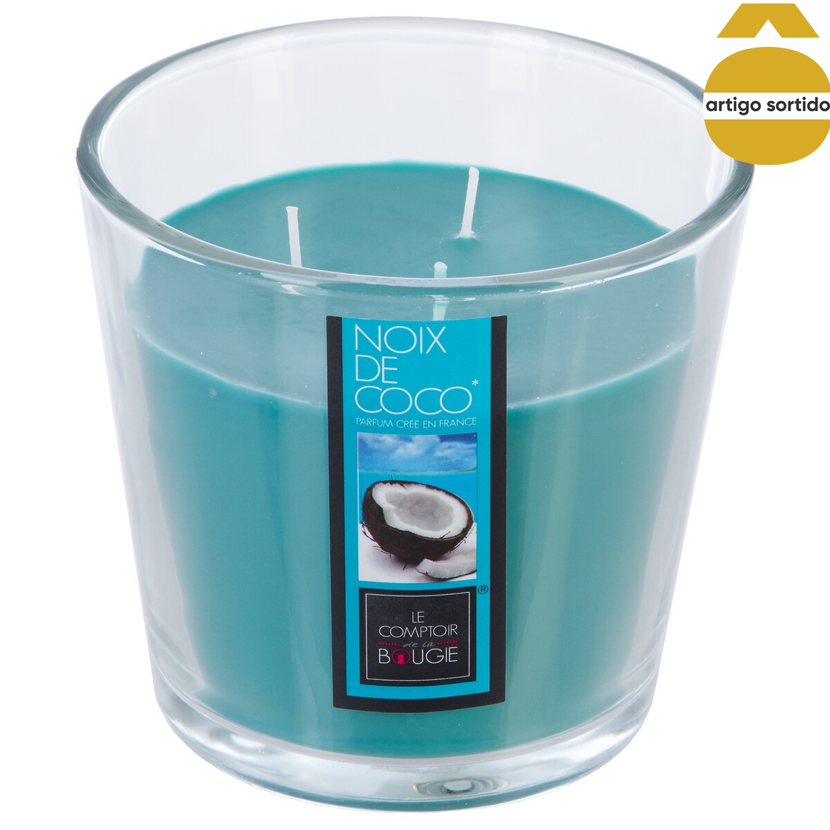 Vela perfumada em copo de vidro 500g