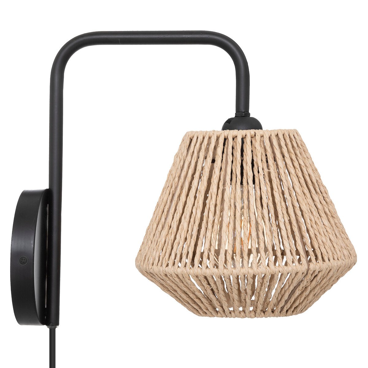 Candeeiro de parede JILY bege em corda