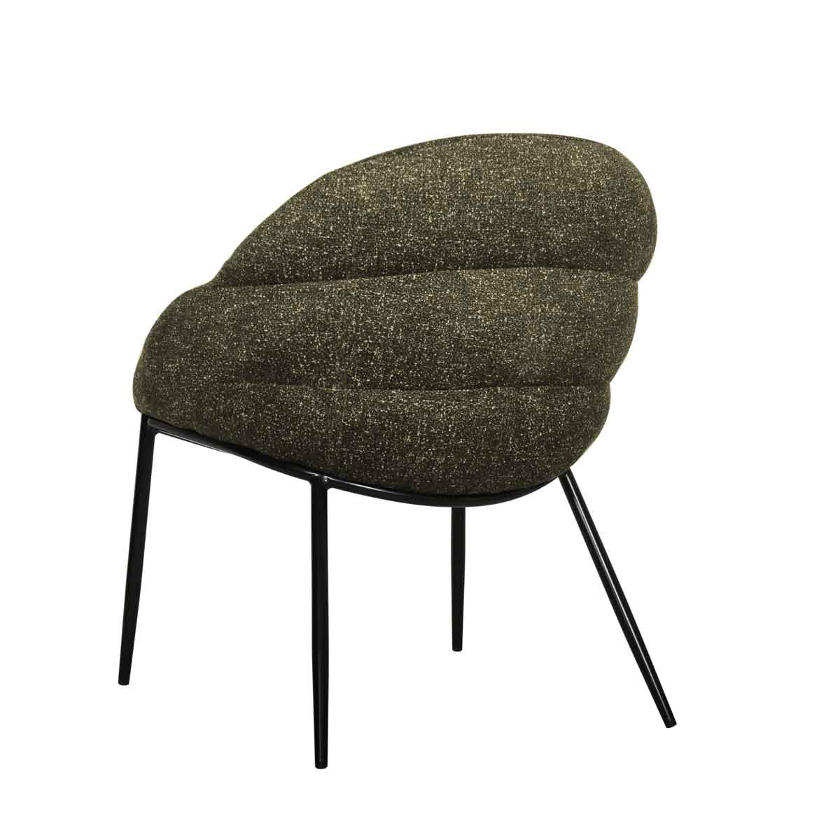 Cadeirão PRIENE verde em tecido