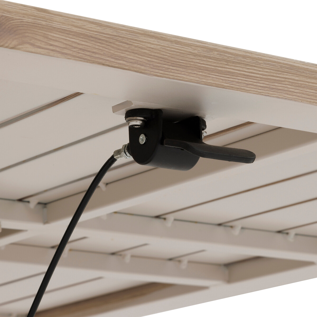 Mesa de centro SALIMIA elev&aacute;vel taupe