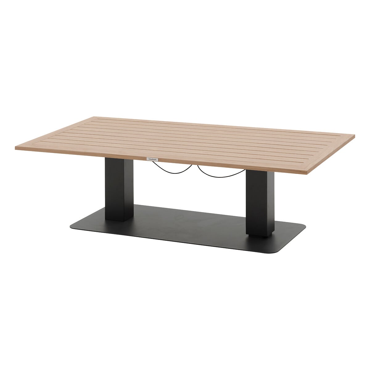 Mesa de centro SALIMIA elev&aacute;vel em alum&iacute;nio