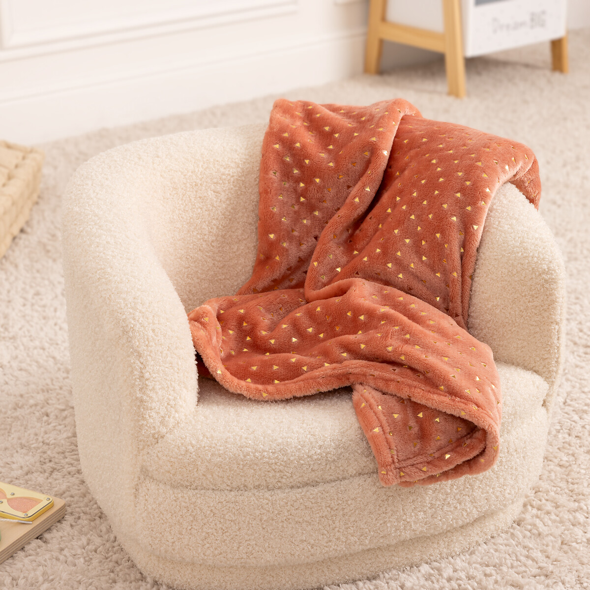 Manta terracota BERLINGOT 75x100cm