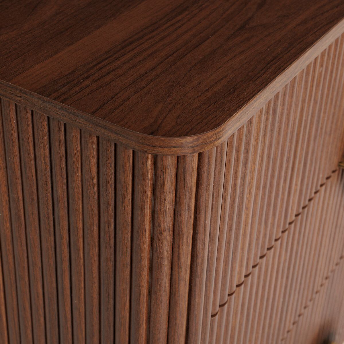 Cómoda com 4 gavetas WANY castanho escuro