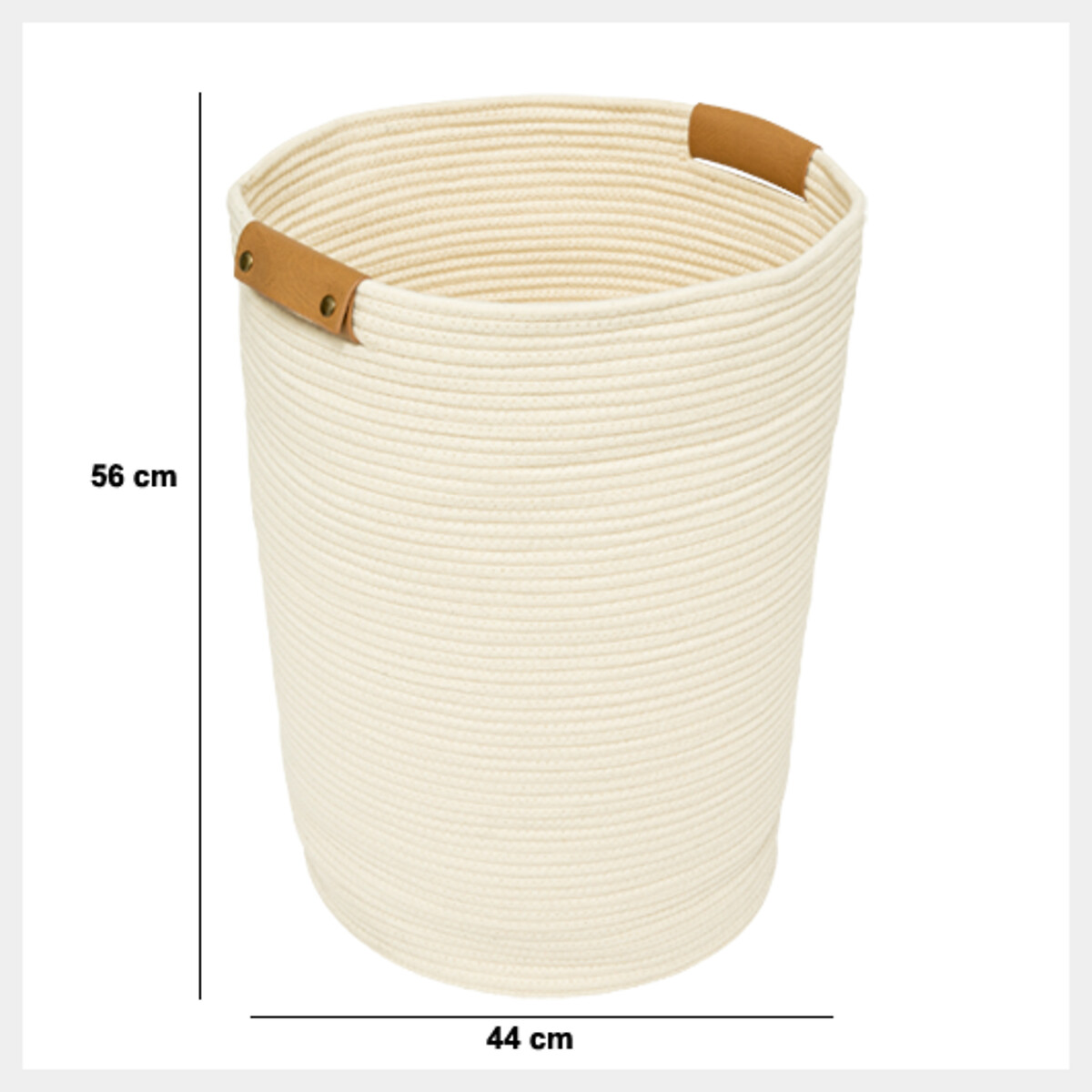 Cesto de roupa wc bege DUO 80l,  Cesto de roupa wc bege DUO 80l