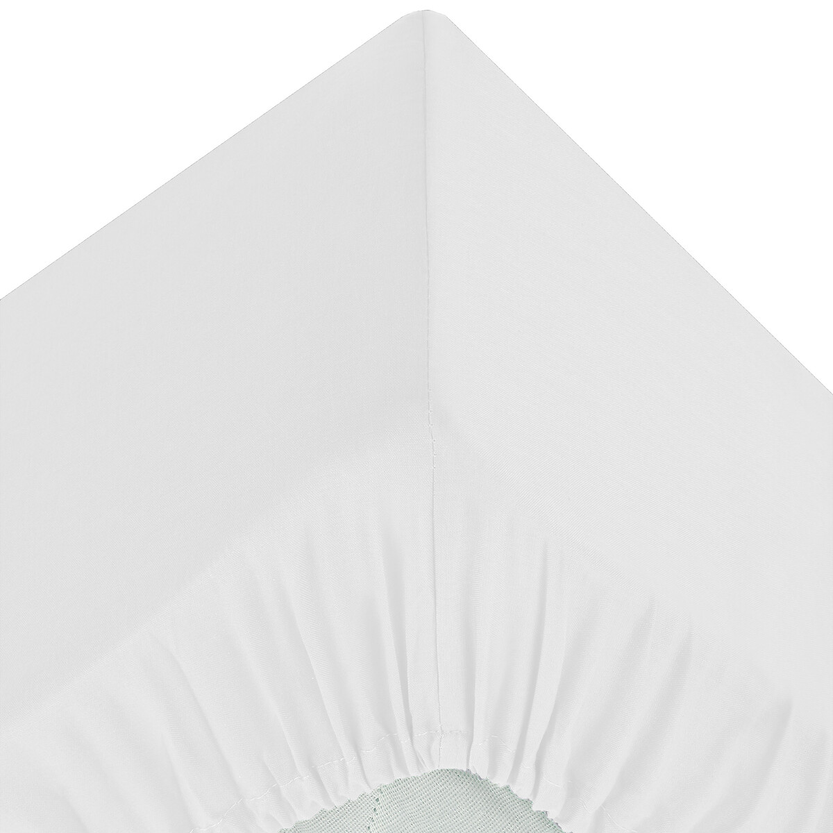 Len&ccedil;ol ajust&aacute;vel branco em algod&atilde;o percal 160x200cm