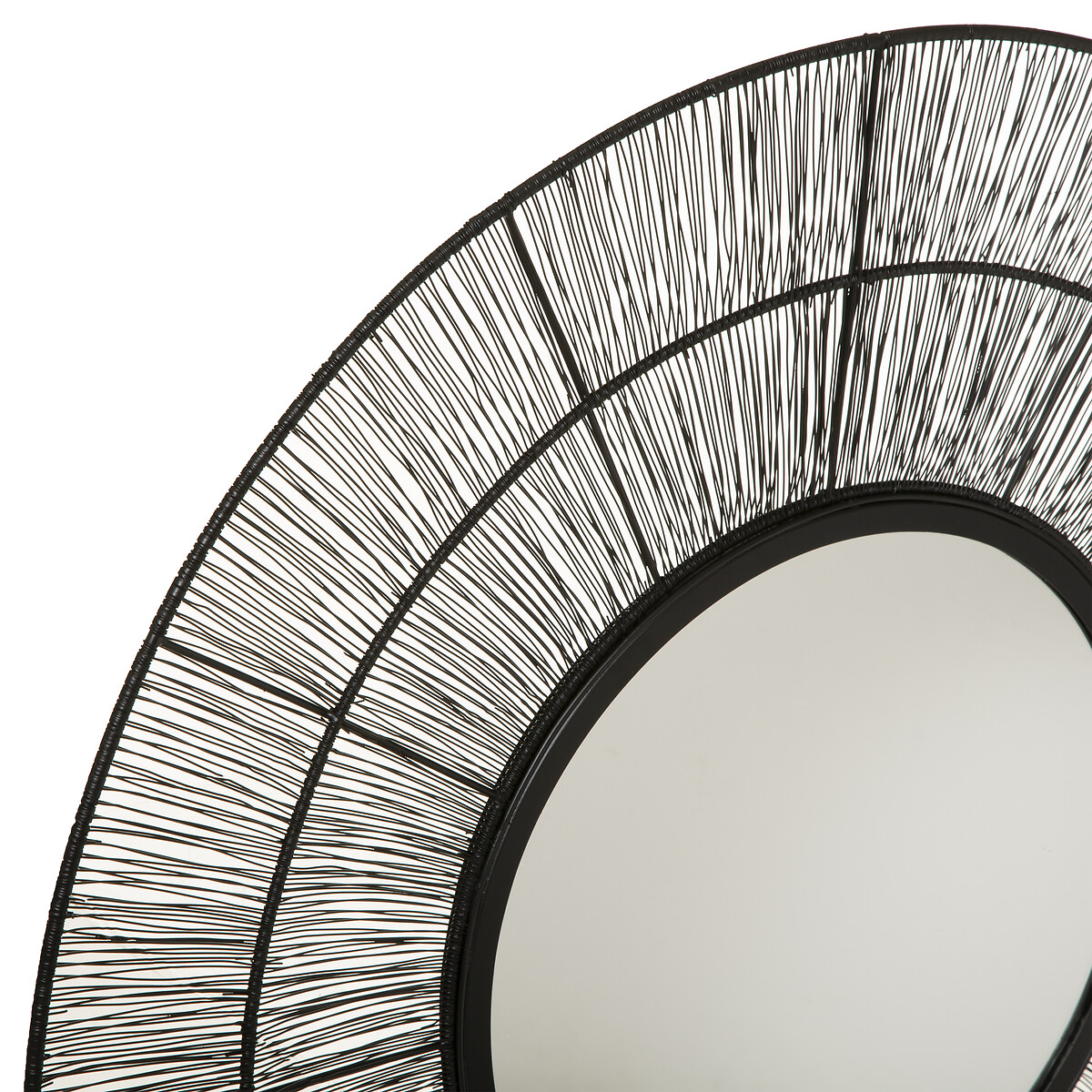 Espelho de parede em metal preto ANDREANE