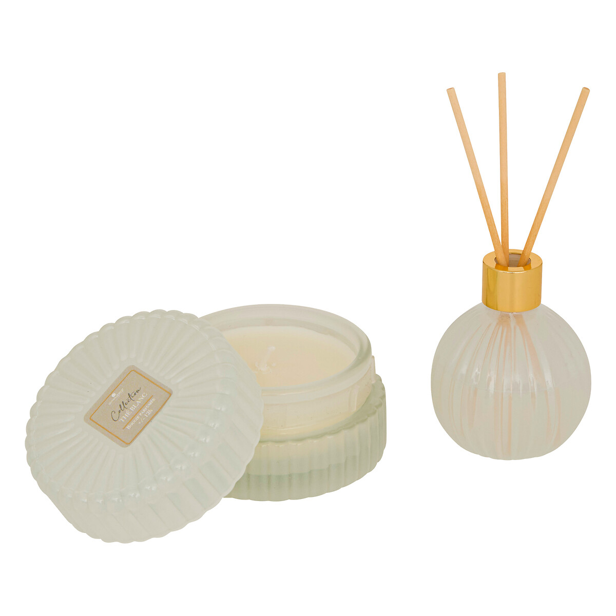 Coffret ambientador e vela COLLECTION thé blanc