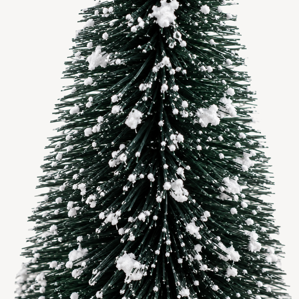 Conjunto de 10 &aacute;rvores decorativas efeito neve