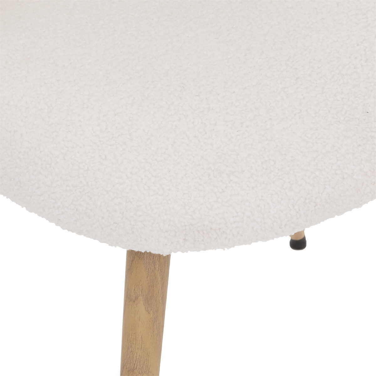 Cadeira SLANO branco em pelo bouclé