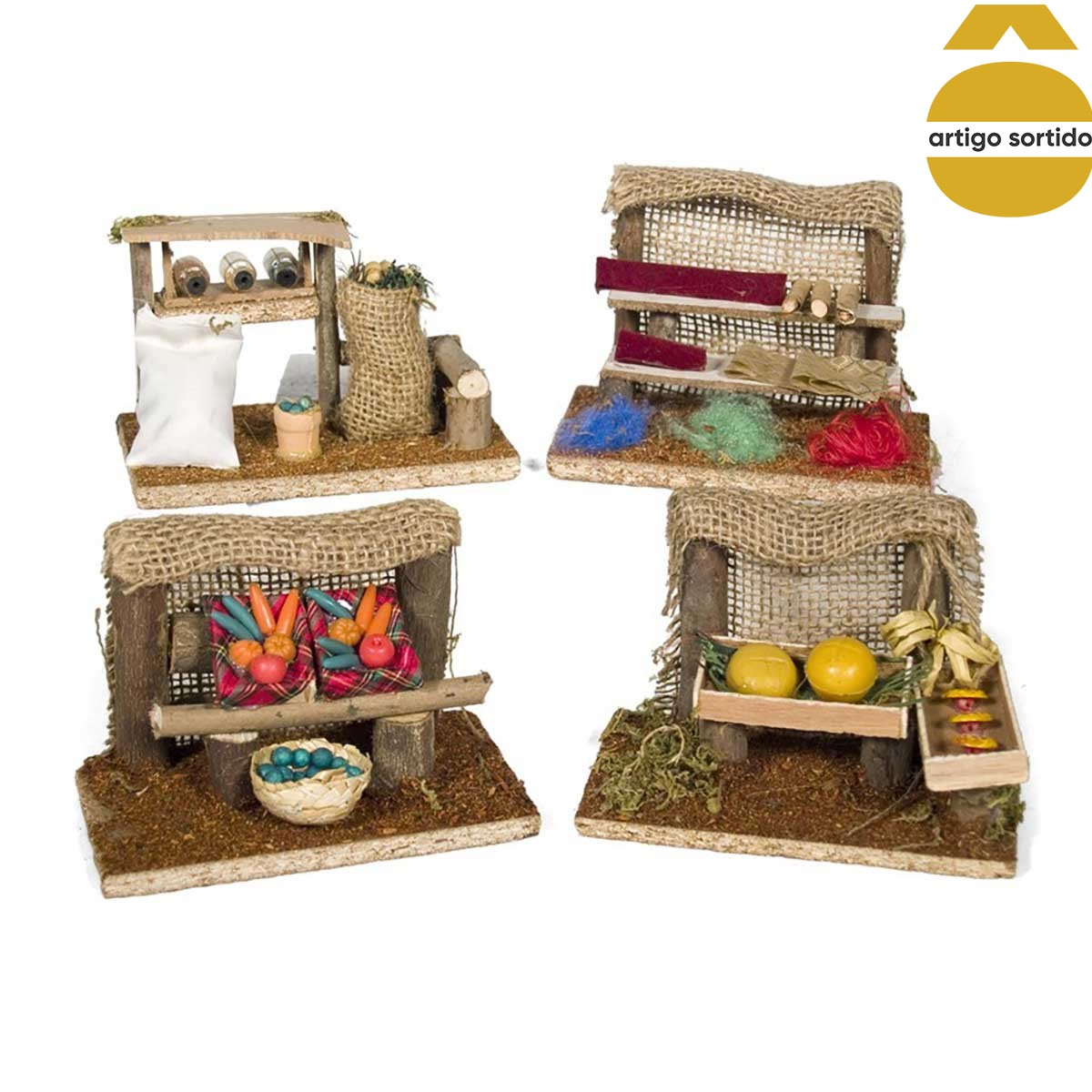 Bancada de mercado 14x10x8cm