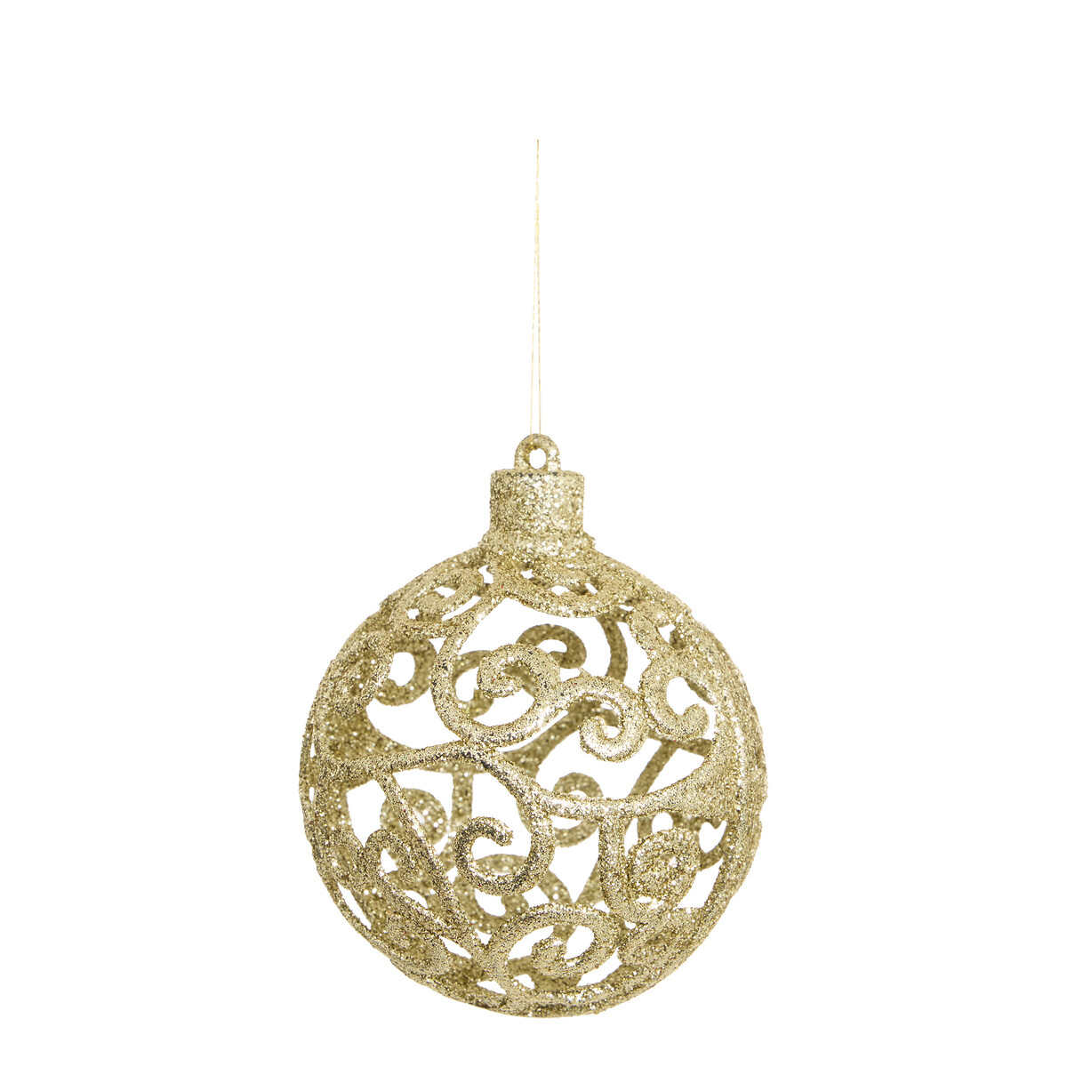 Conjunto de 3 bolas 8cm dourado