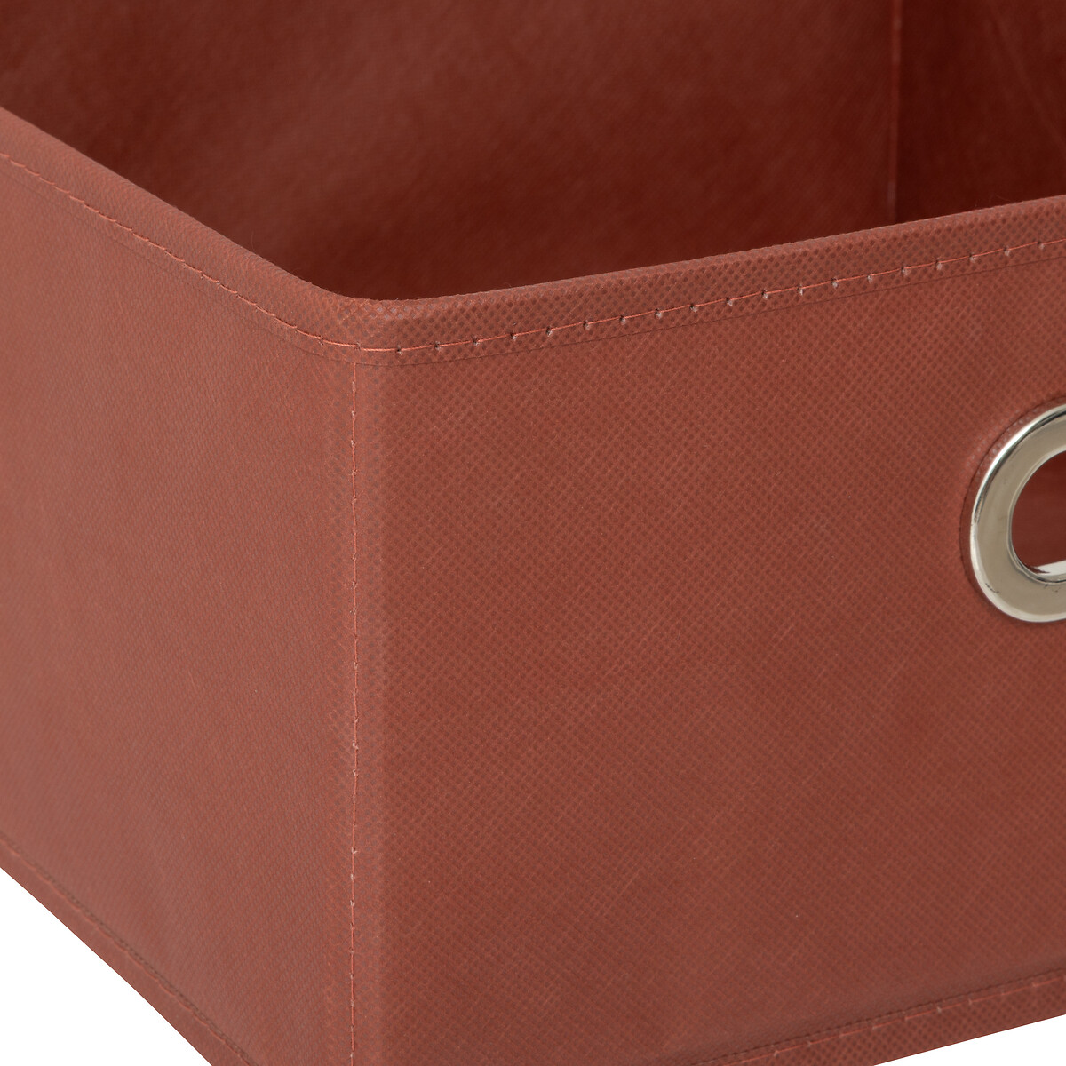 Caixa de arrumação terracota 31x31cm