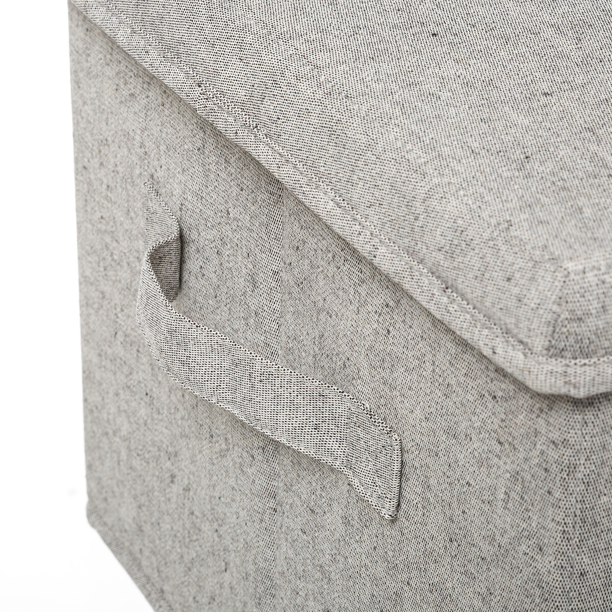 Caixa de arrumação ORGA cinza com tampa