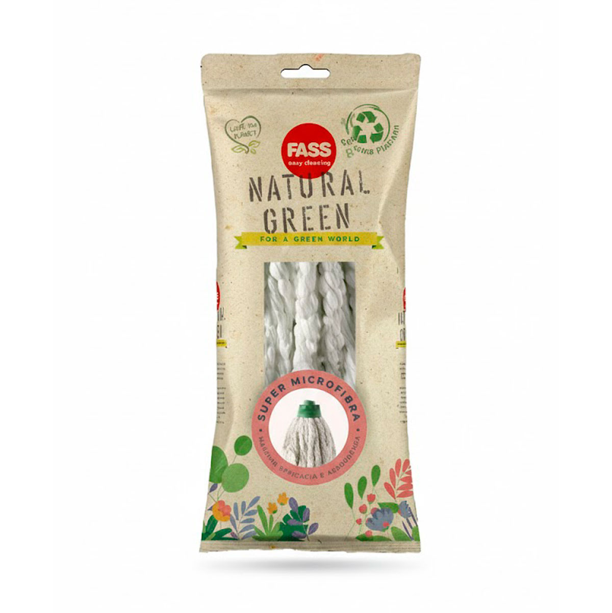 Esfregona microfibra natural GREEN