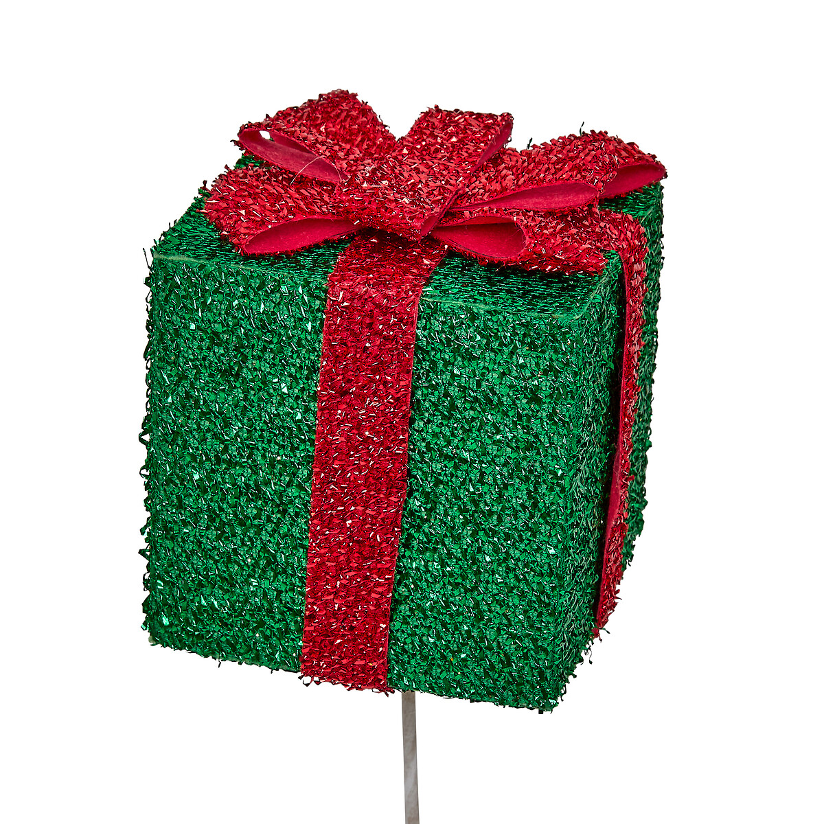 Haste presente verde e vermellho 65cm