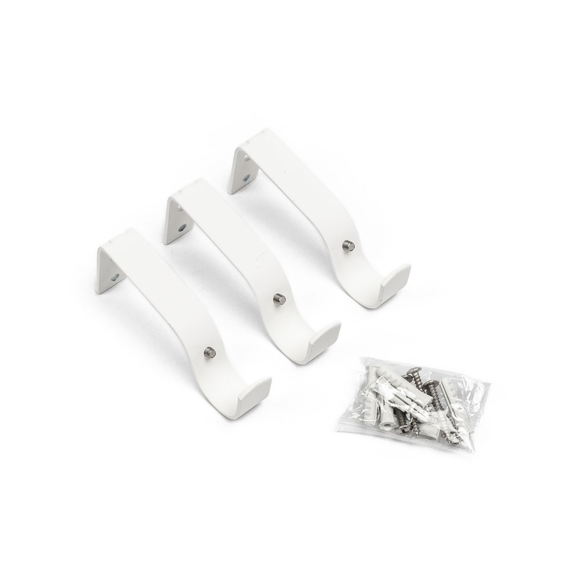 Kit varão extensível branco 210-380cm,  Kit varão extensível branco 210-380cm