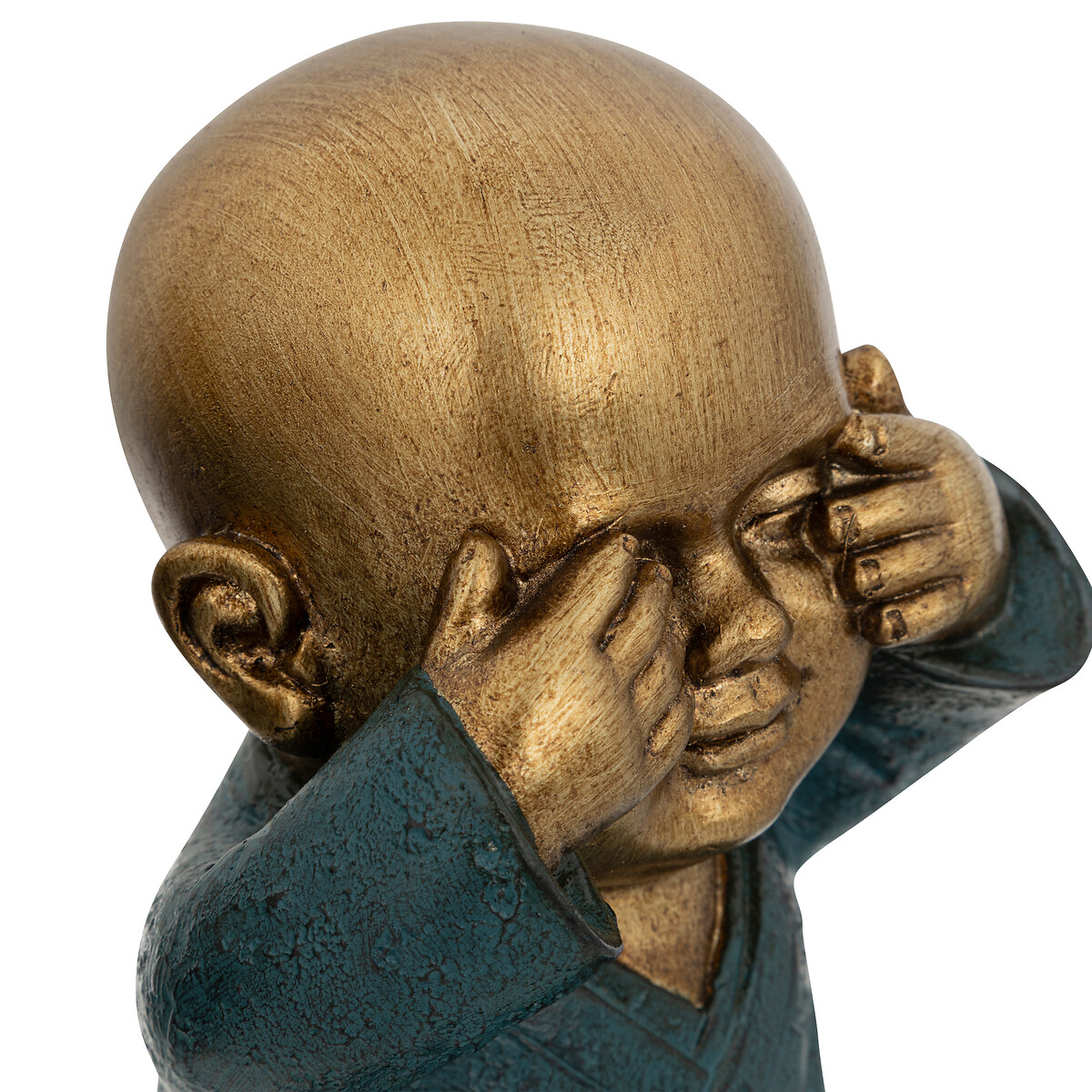 Estátua de buda cego JIL em resina azul