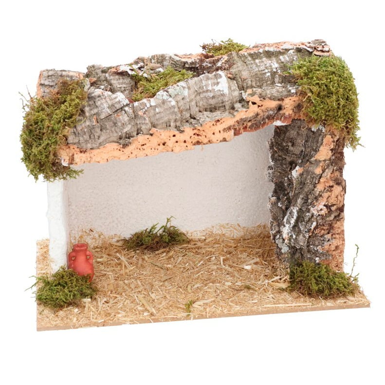 Cabana para pres&eacute;pio em corti&ccedil;a