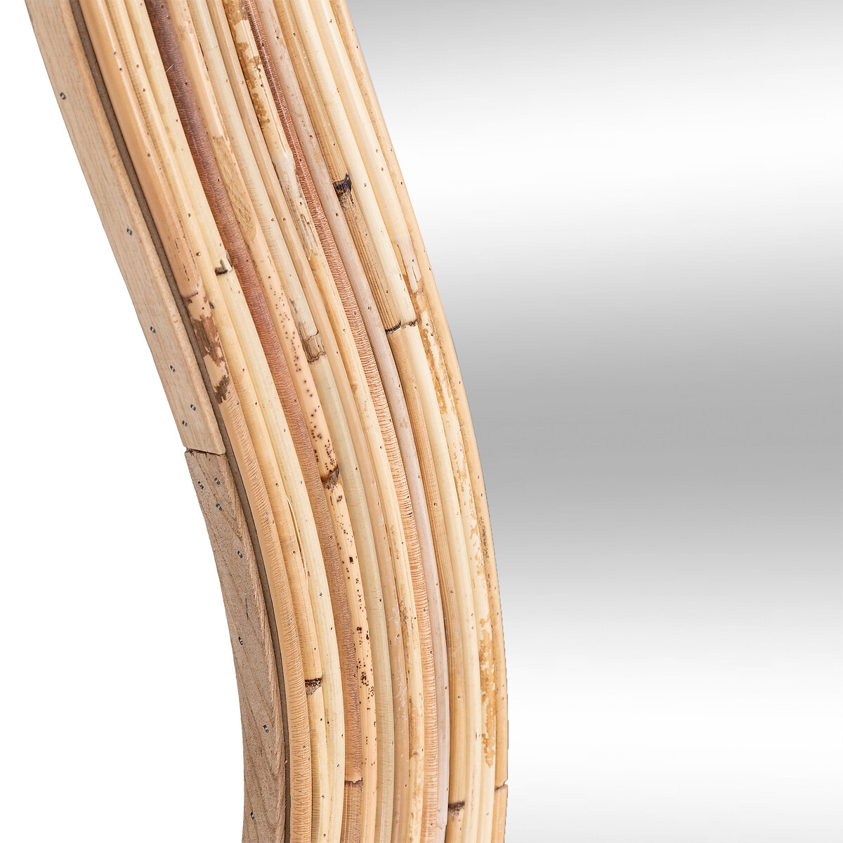 Espelho de parede MAGGIE bege em rattan 179,5cm