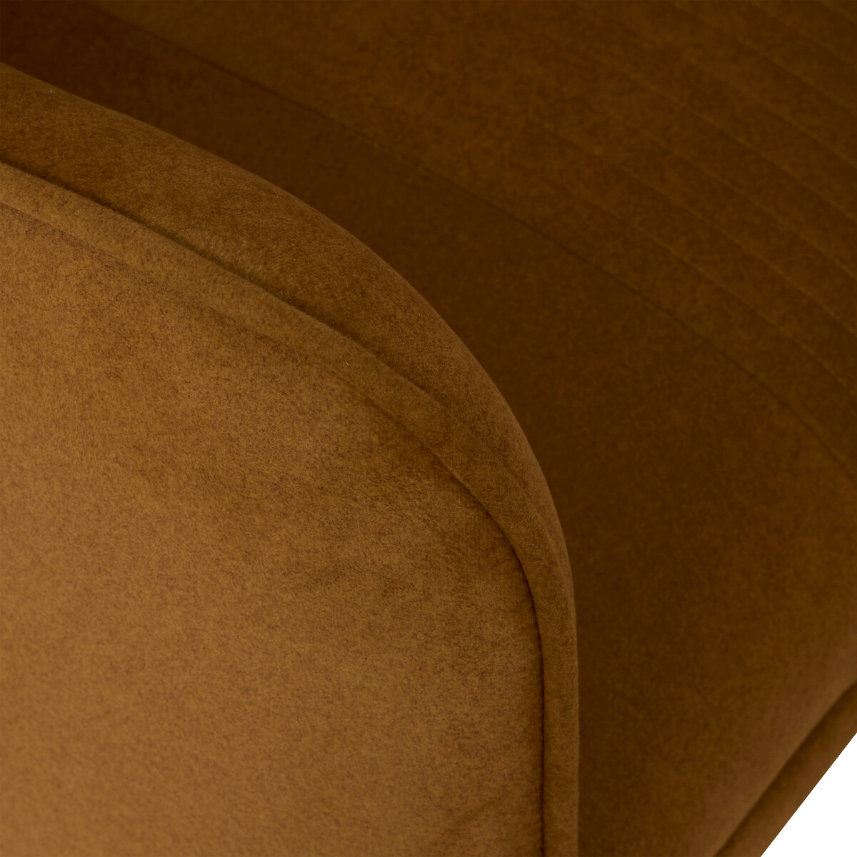 Poltrona LIBOR camel em veludo 78x74x75,5cm