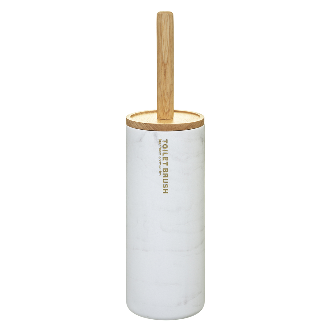 Escova wc LEA branco efeito m&aacute;rmore