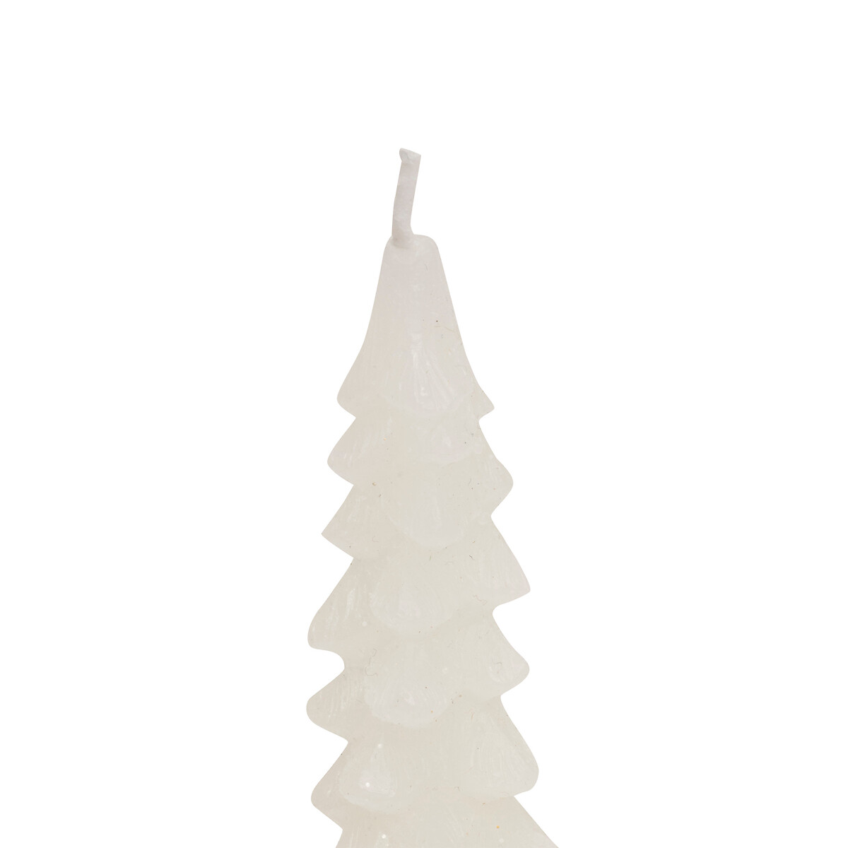 Conjunto de 2 velas &aacute;rvore de natal branca 25cm