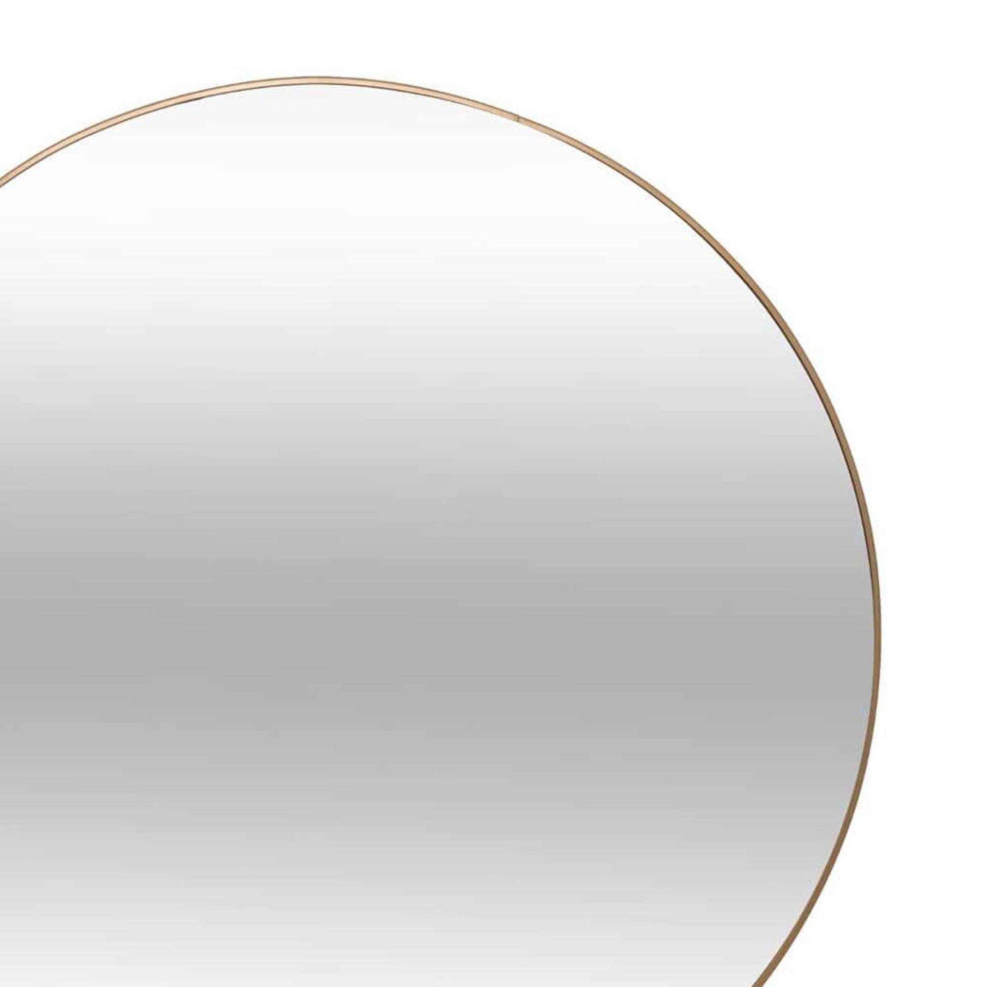 Espelho de parede ALICE redondo dourado 76cm