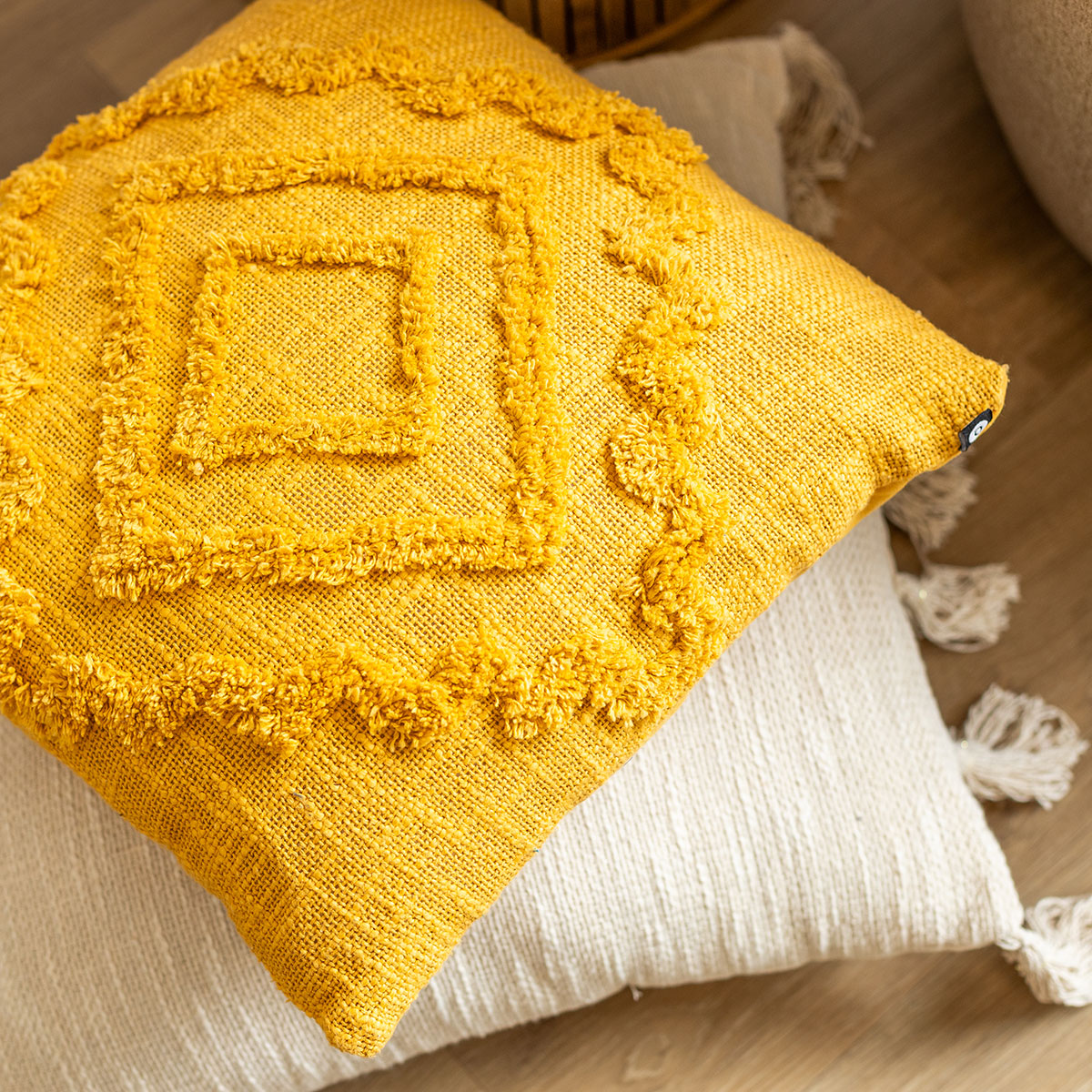 Almofada INCA ocre 40x40cm