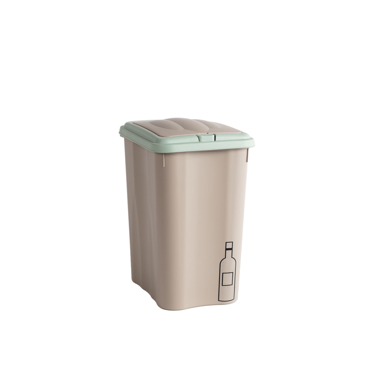 Ecoponto 21L pl&aacute;stico com tampa verde