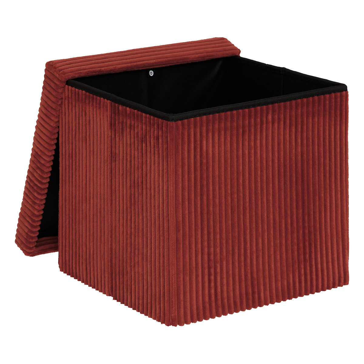 Pufe com arruma&ccedil;&atilde;o terracota