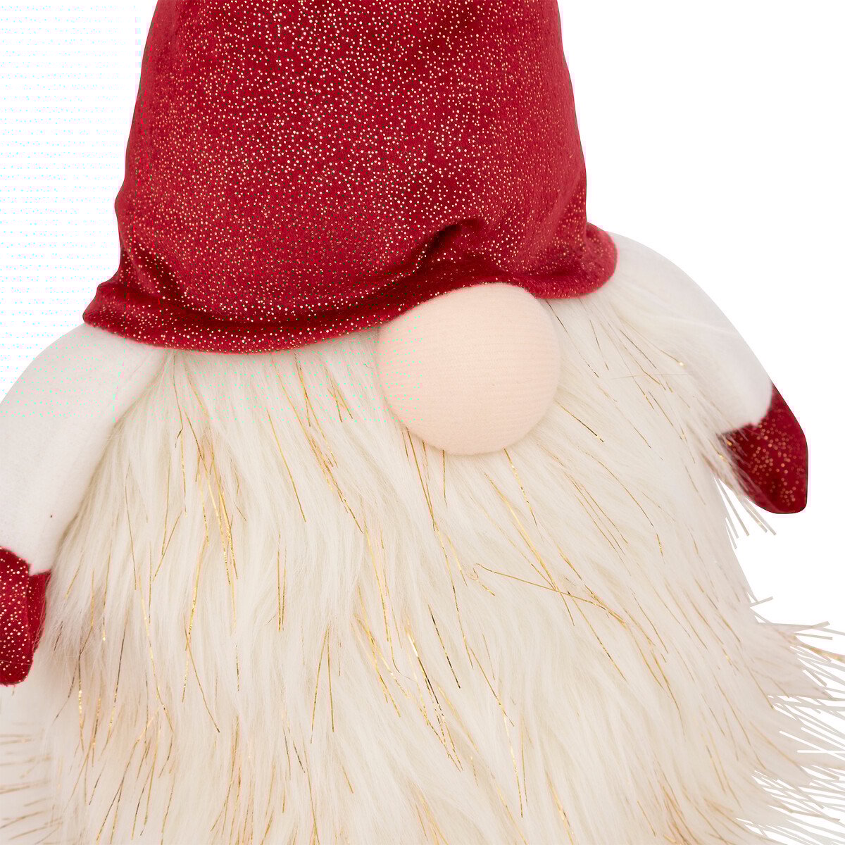 Figura gnomo com LED 40cm,  Figura gnomo com LED 40cm
