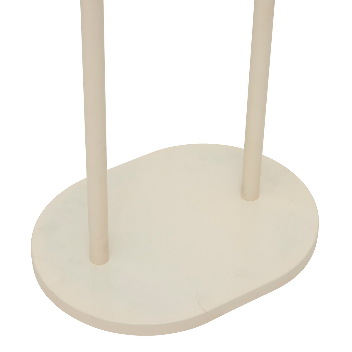 Cabide com 6 ganchos bege em metal 187,5cm