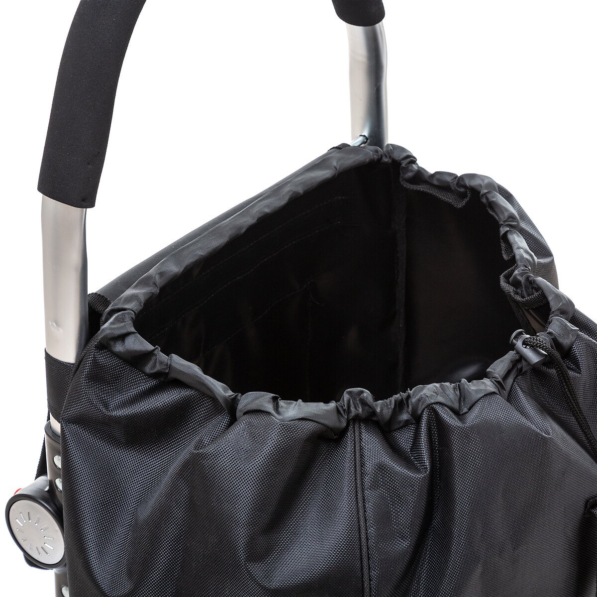 Carrinho de compras dobrável preto