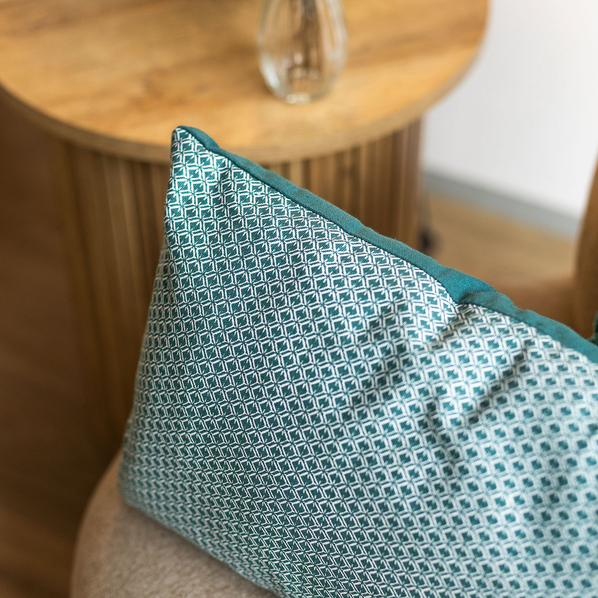 Almofada OTTO azul petr&oacute;leo 30x50cm