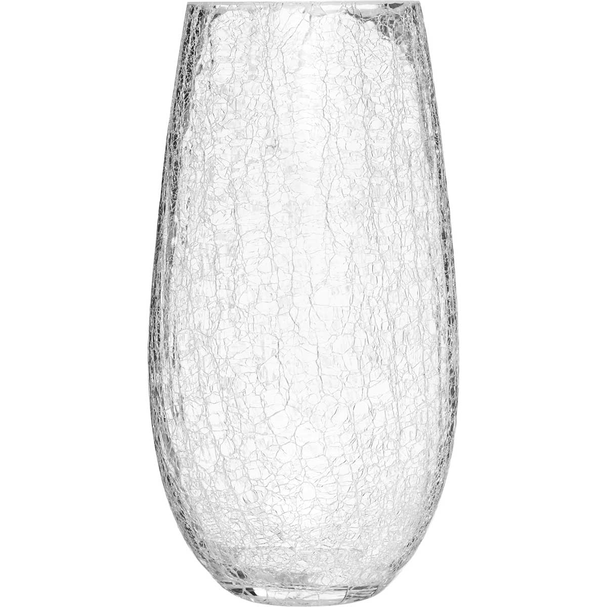 Jarra de vidro cil&iacute;ndrica CRAQUELE 27cm
