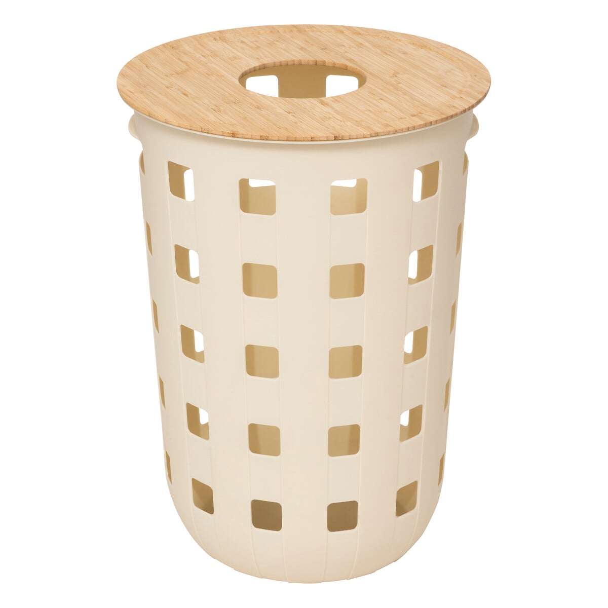 Cesto de roupa suja HARMONY bege 60l