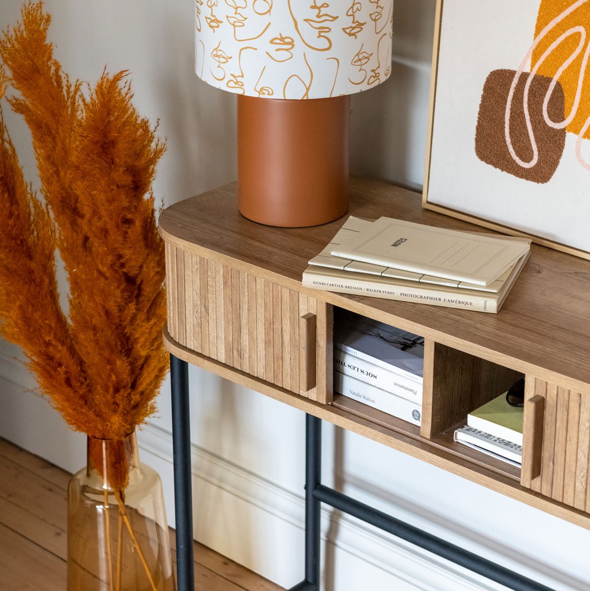 Consola COLVA bege com 2 portas