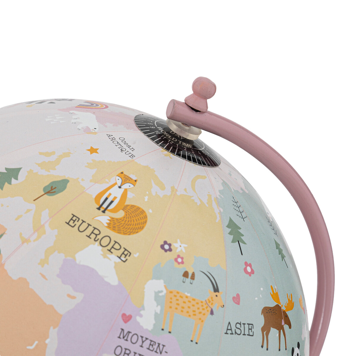 Globo rosa com animais 20cm