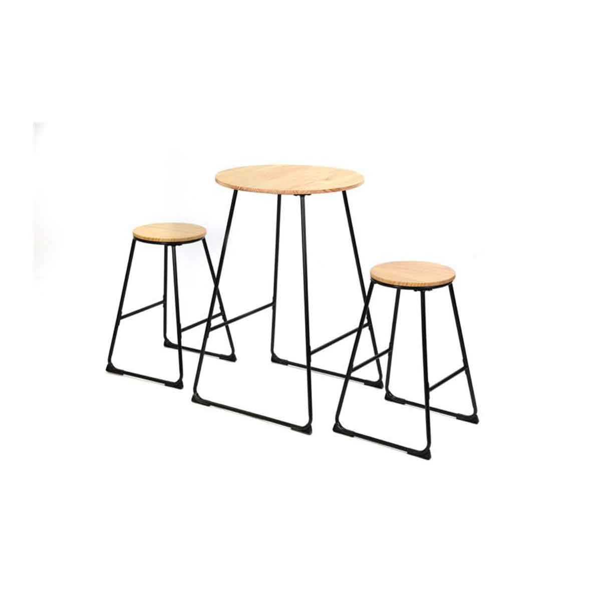 Conjunto de bar ALTICE mesa e 2 bancos,  Conjunto de bar ALTICE mesa e 2 bancos